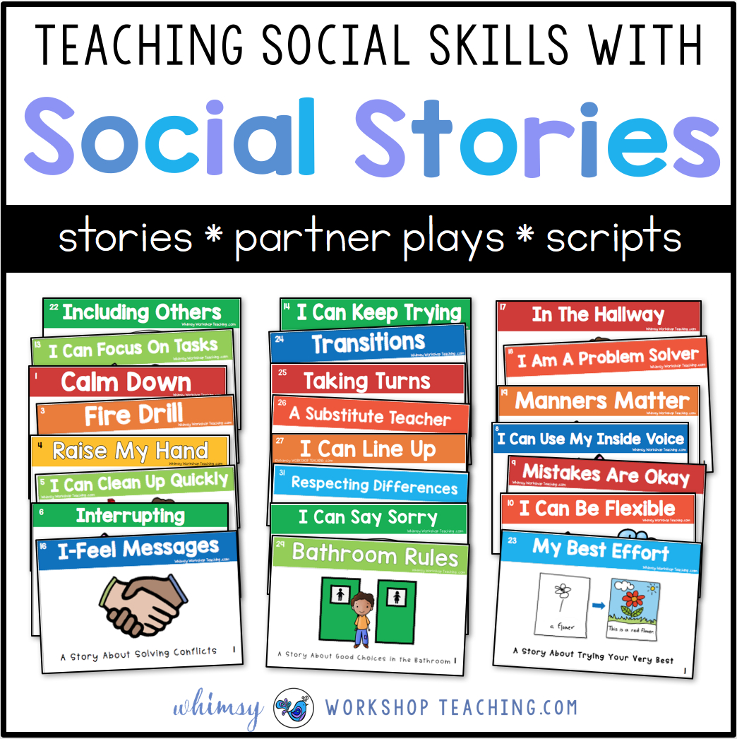 Teaching Social Skills With Social Stories - Whimsy Workshop Teaching - Free Printable Social Stories Making Friends
