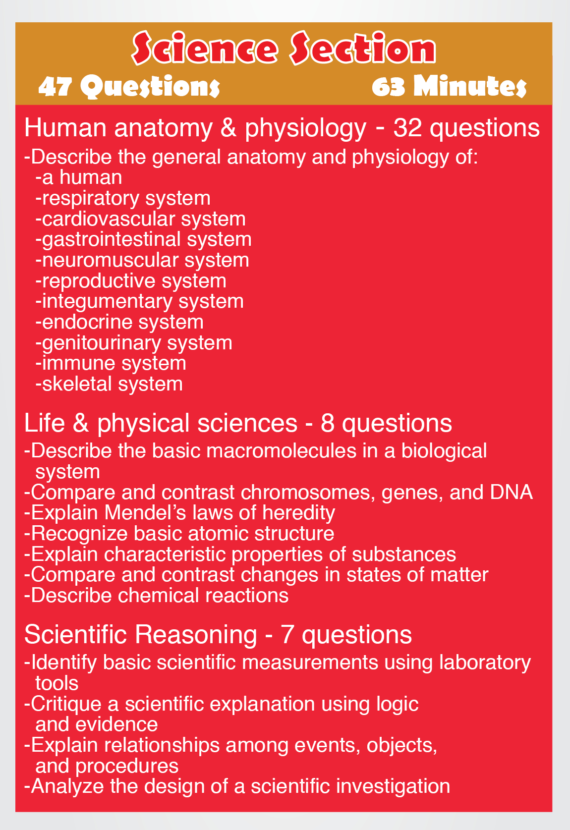 Teas Science - Content Areas Such As The Following: Human Anatomy - Free Printable Teas Practice Test