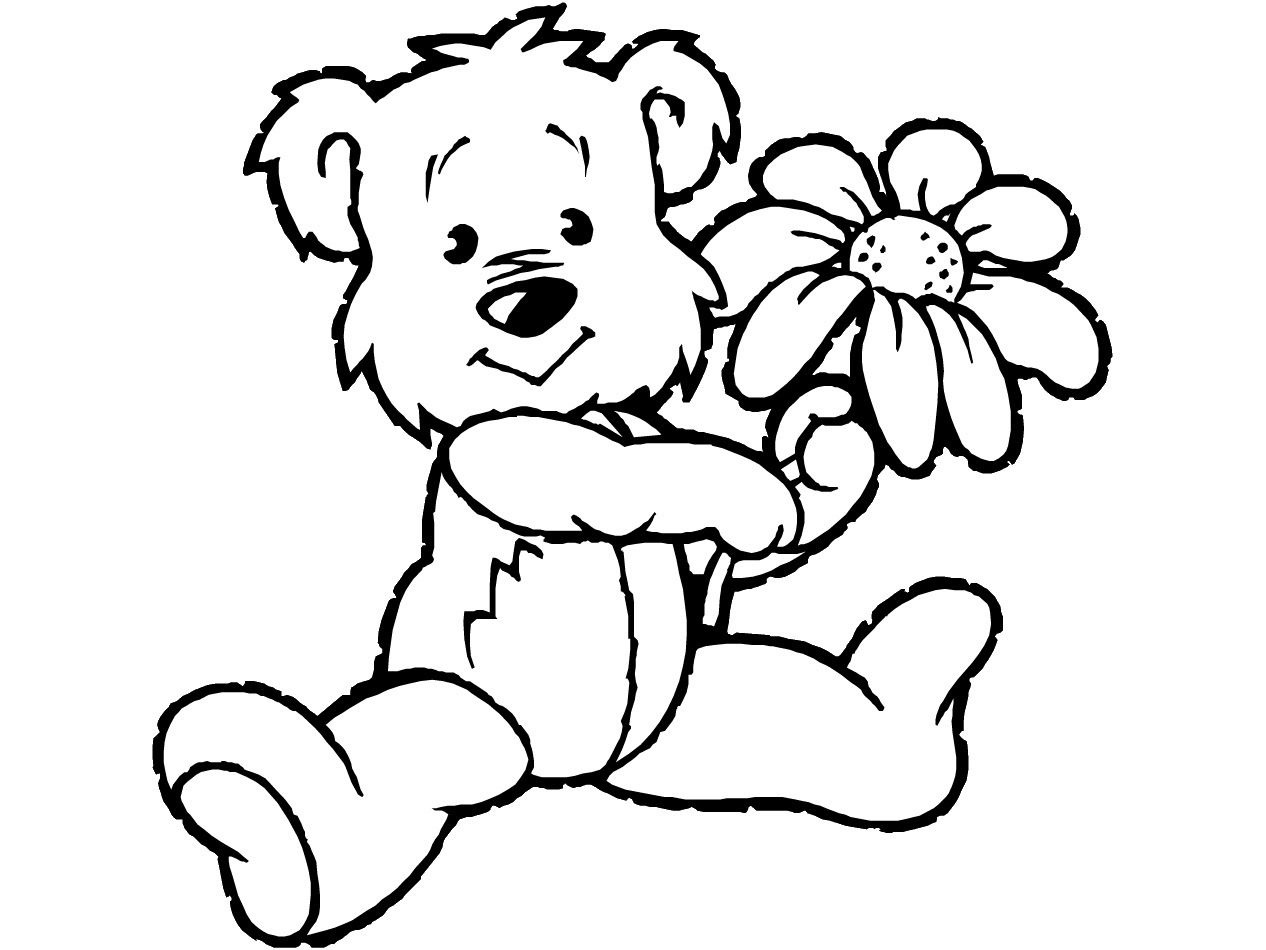 Teddy Bear Coloring Pages Theme | Free Printable Teddy Bear Coloring - Teddy Bear Coloring Pages Free Printable