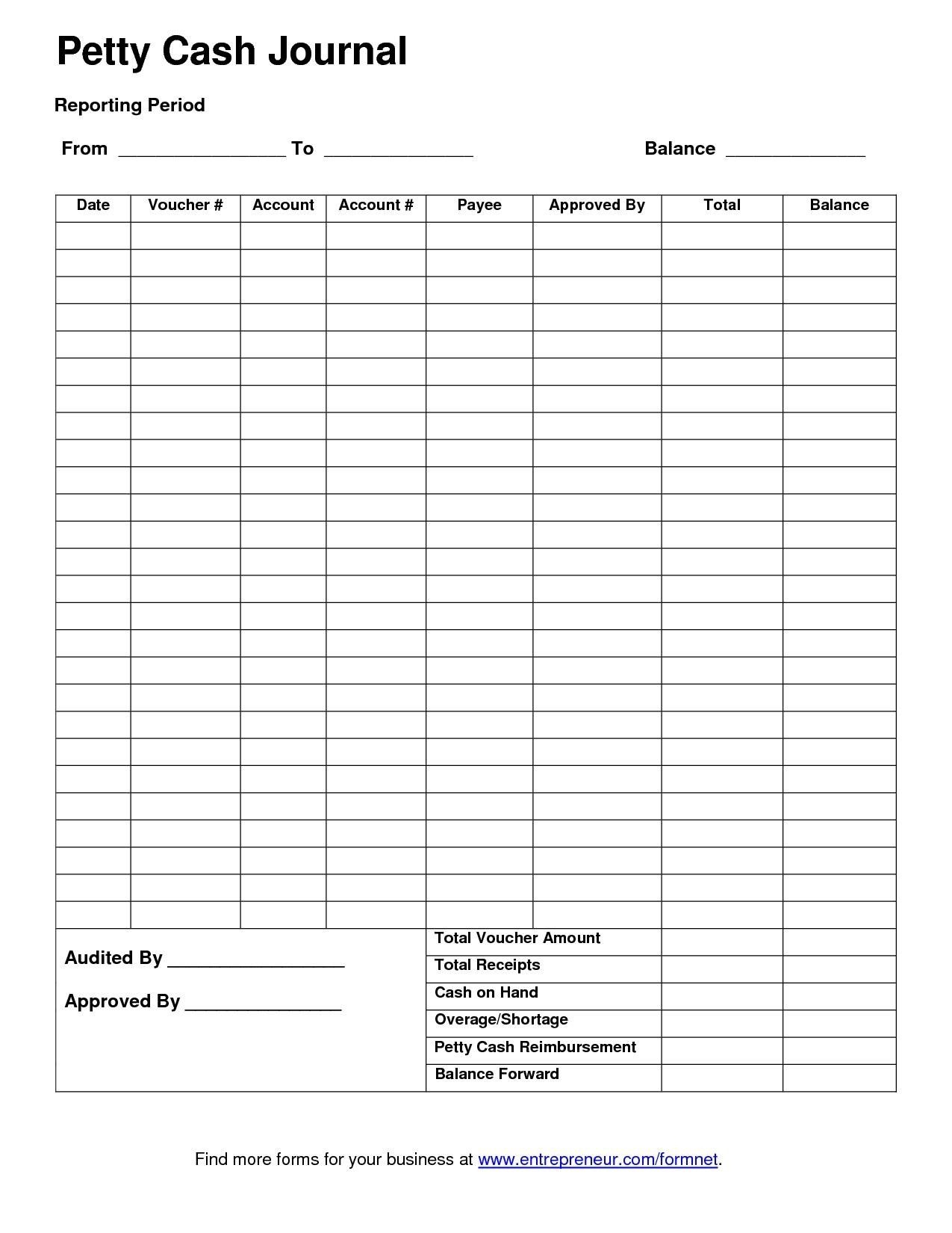 Template For Petty Cash Petty Cash Report Template Excel Z0Fg9Ter - Free Printable Petty Cash Voucher