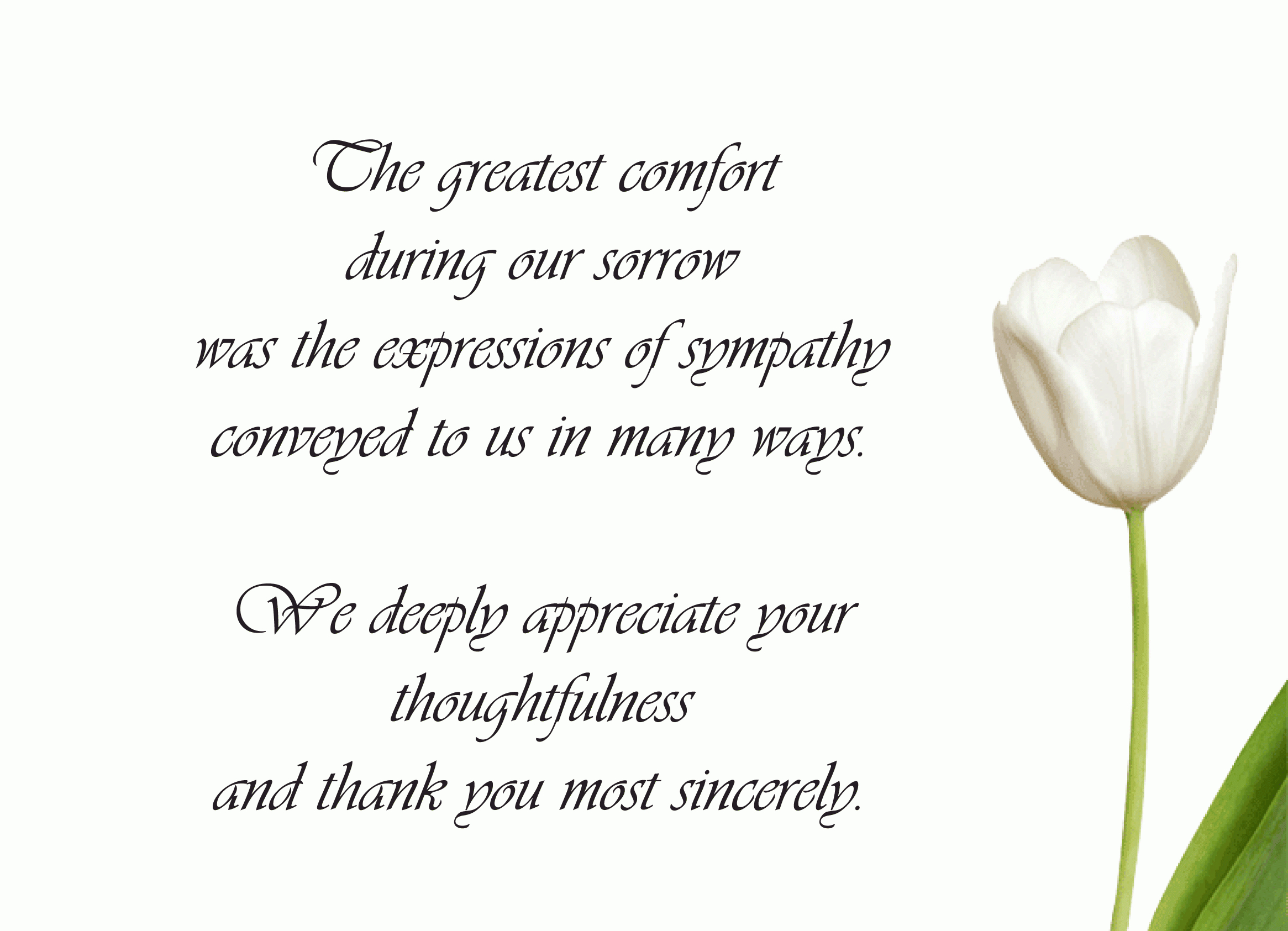 Beautiful Free Funeral Thank You Cards Templates Best Of Template