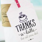 Thanks A Latte! Free Printable Gift Tags | Skip To My Lou   Thanks A Latte Free Printable Tag