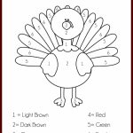 Thanksgiving Activities For Kids + Free Printable Colornumber   Free Printable Kindergarten Thanksgiving Activities