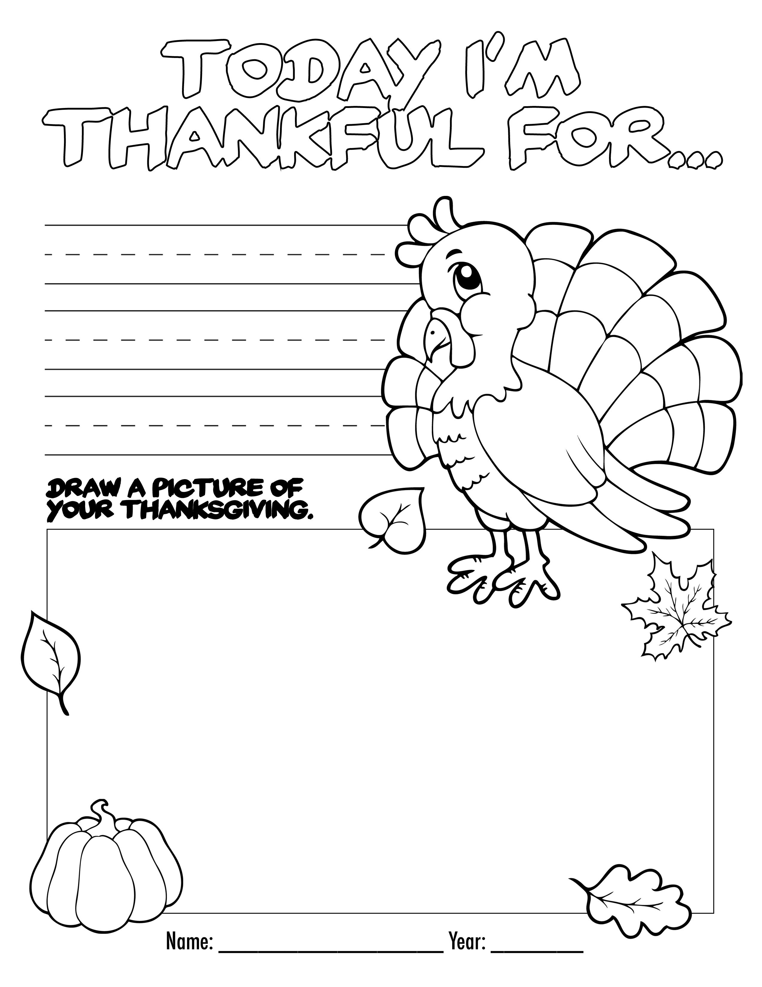 Thanksgiving Coloring Book Free Printable For The Kids! | Bloggers - Free Thanksgiving Mini Book Printable