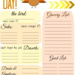 Thanksgiving Dinner List Template   Demir.iso Consulting.co   Free Printable Thanksgiving Menu Template