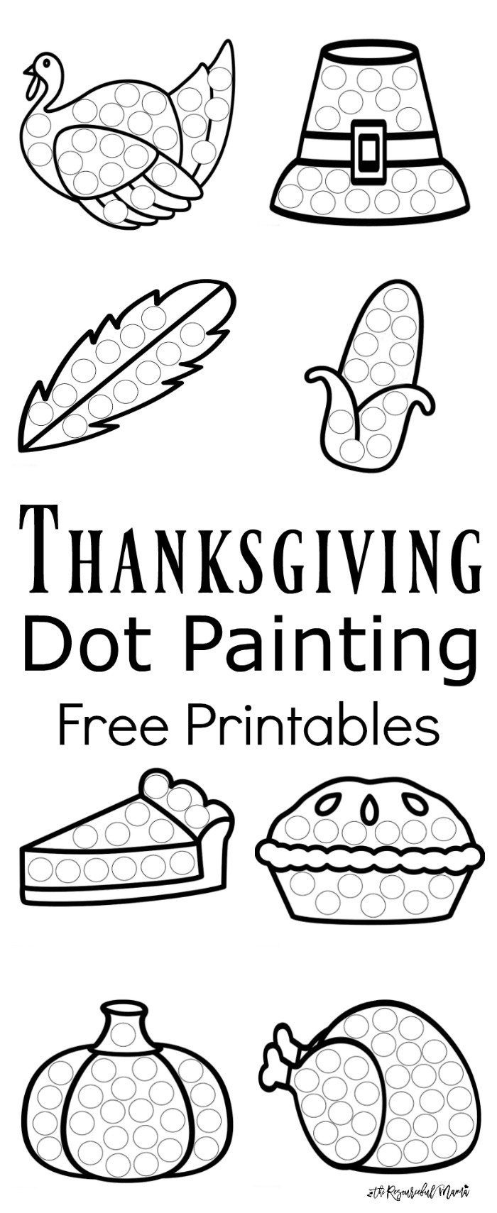 Thanksgiving Dot Painting {Free Printables} | Best Of Kids And - Free Printable Kindergarten Thanksgiving Activities