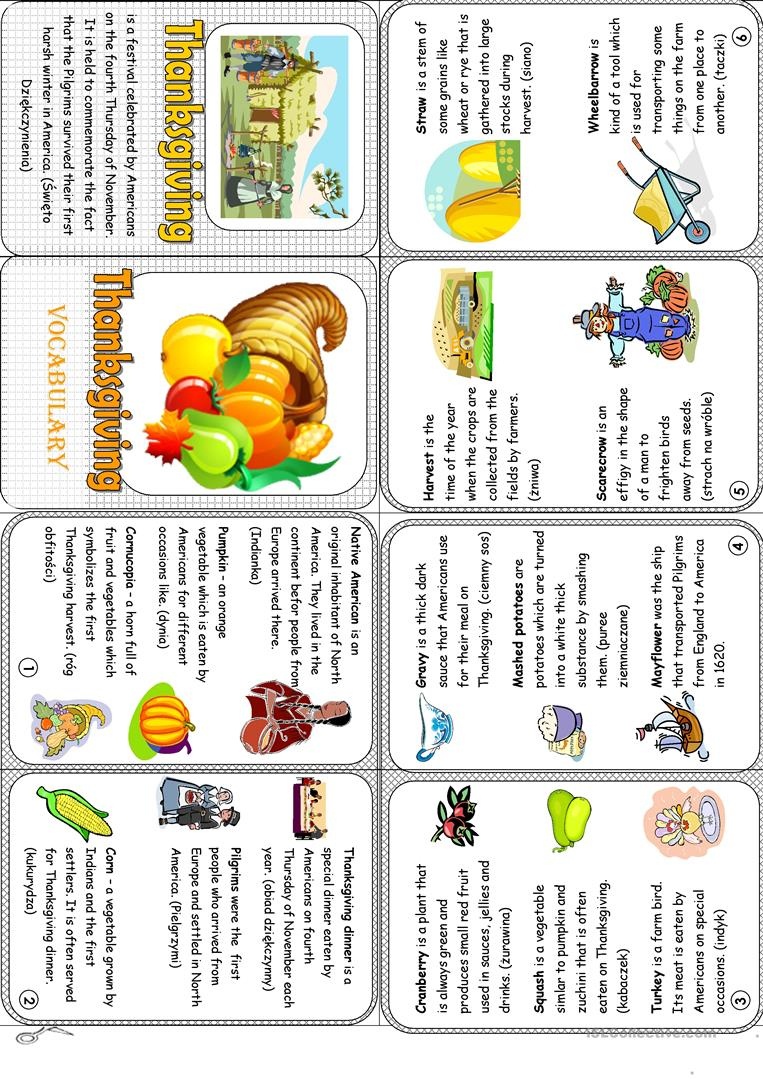 Thanksgiving Minibook Worksheet - Free Esl Printable Worksheets Made - Free Thanksgiving Mini Book Printable