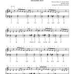 The Christmas Songnat King Cole Piano Sheet Music | Intermediate   Christmas Songs Piano Sheet Music Free Printable