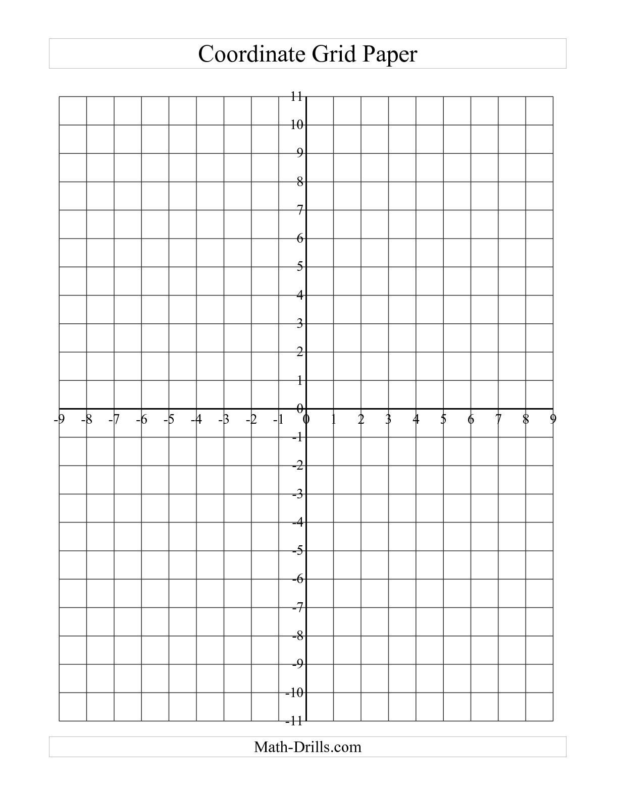 coordinate-grid-printable