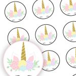 The Cutest Unicorn Cupcake Toppers For Any Unicorn Themed Party   Free Printable Unicorn Cupcake Toppers
