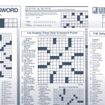 The Daily Commuter Puzzlejackie Mathews | Tribune Content Agency   Printable Newspaper Crossword Puzzles For Free