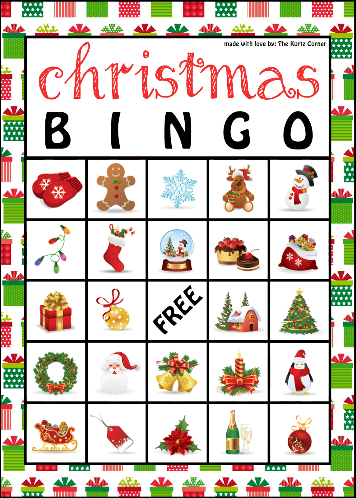 Free Printable Christmas Bingo Cards - Free Printable