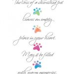 The Loss Of A Cherished Pet Leaves An Empty Place In Your Heart. May   Free Printable Sympathy Cards For Dogs
