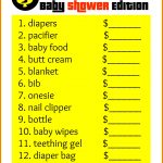 The Price Is Right Baby Shower Game Is So Fun And Cheap To Do   What's In The Diaper Bag Game Free Printable