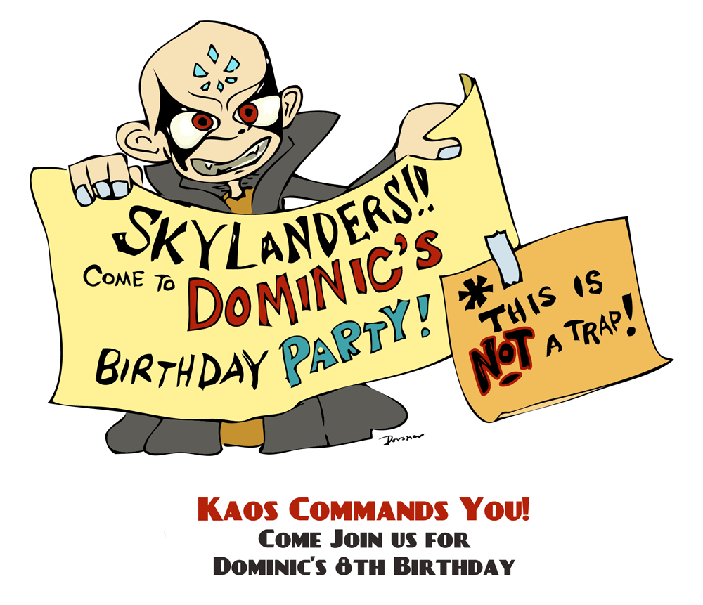 The Skylanders Party Highlights: The Invitation! (Free Printable - Free Printable Skylander Invitations
