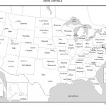 The Us Map With Capitals And Travel Information | Download Free The   Free Printable Labeled Map Of The United States