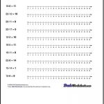 These Simple Subtraction Worksheets Introduce Subtraction Concepts   Free Printable Number Line 0 20