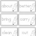 Third Grade Dolch Sight Words Tracing Flashcards | A To Z Teacher   Free Printable Grade Cards