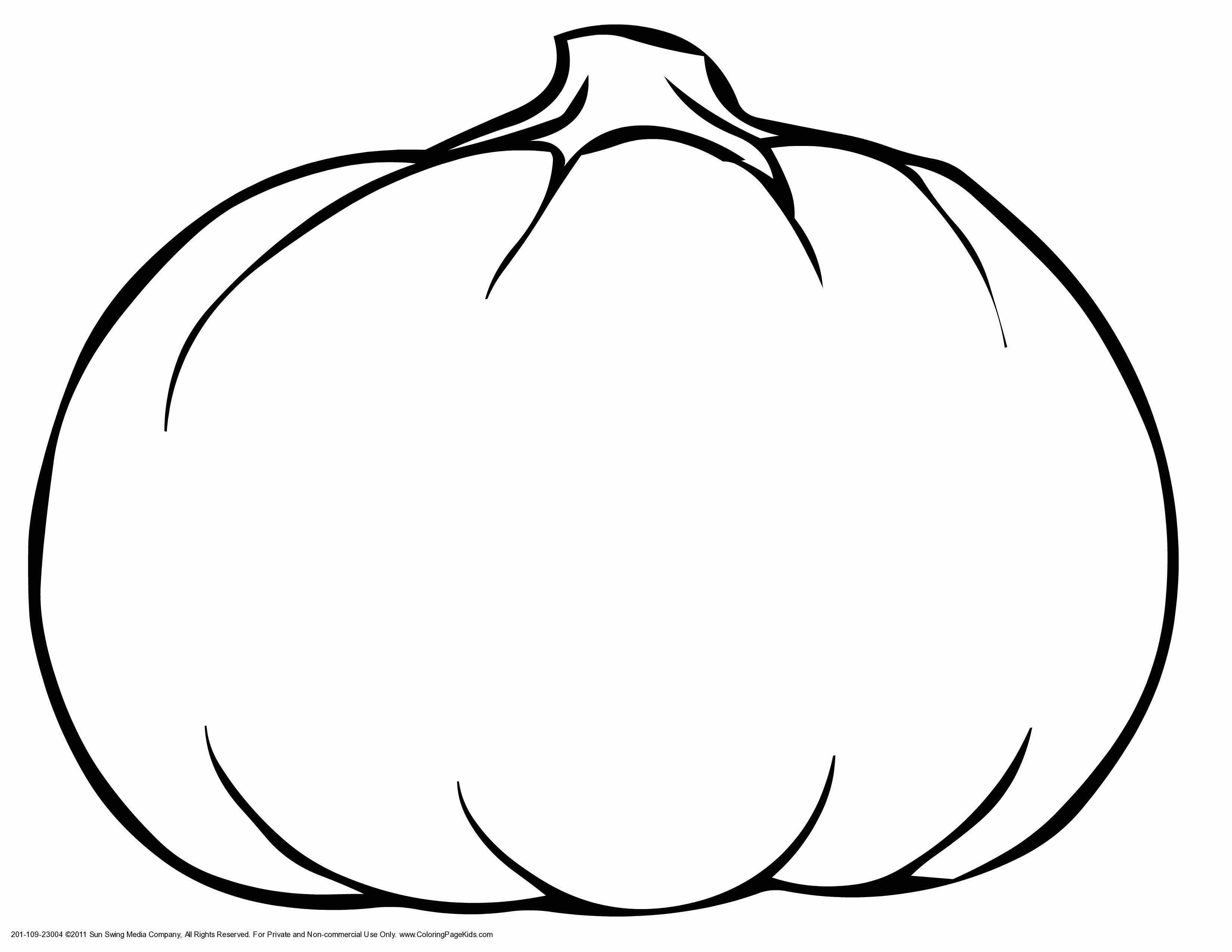 Blank Pumpkin Coloring Pages Free Printable Pumpkin Coloring