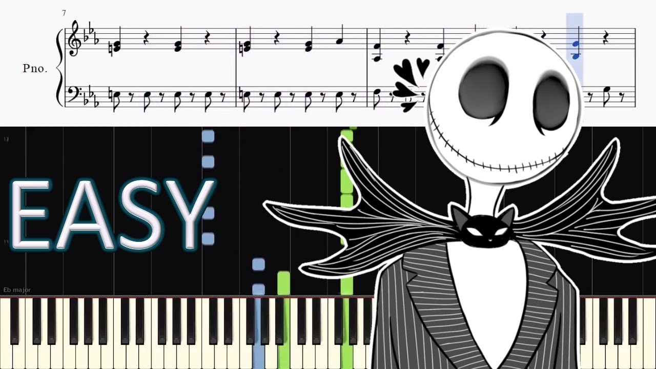 This Is Halloween (The Nightmare Before Christmas) - Easy Piano - Christmas Piano Sheet Music Easy Free Printable