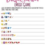 This Printable Bridal Shower Emoji Game Is One Of The Best And   Emoji Bridal Shower Game Free Printable
