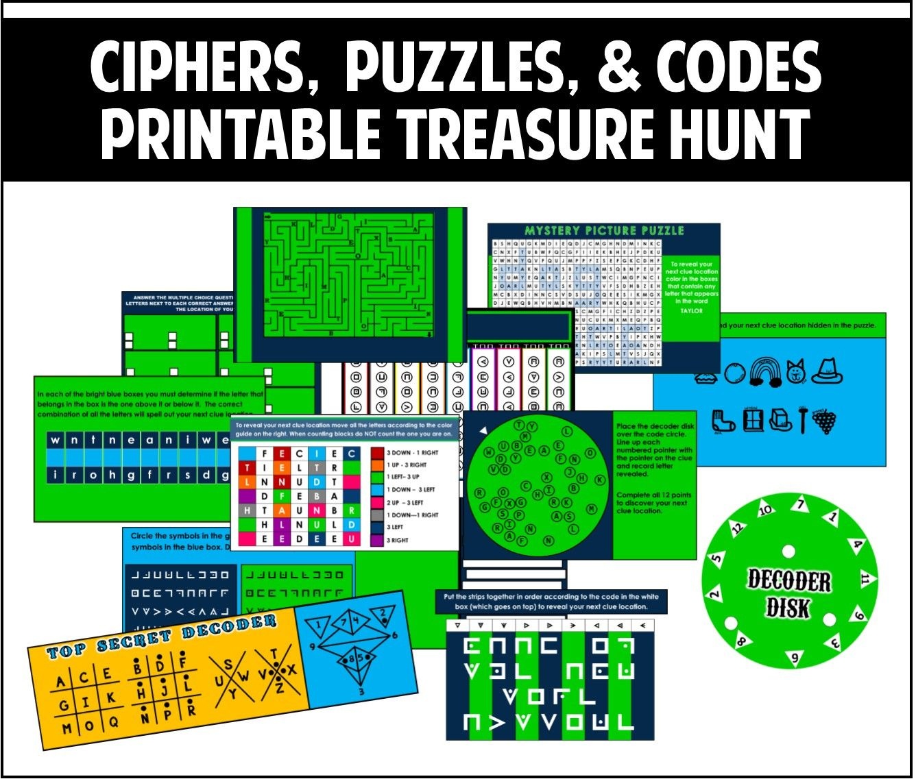 This Printable Treasure Hunt Is All About Ciphers, Puzzles, And - Printable Escape Room Free