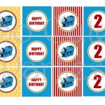 Thomas The Train Diy Printable Cupcake Toppers Blue Yellow And Red   Free Printable Thomas The Train Cupcake Toppers