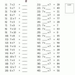 Times Tables Tests   6 7 8 9 11 12 Times Tables   7Th Grade Math Worksheets Free Printable With Answers