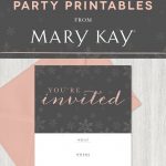 Tis The Season To Party! Extend A Stylish Invitation To Your Guests   Mary Kay Invites Printable Free