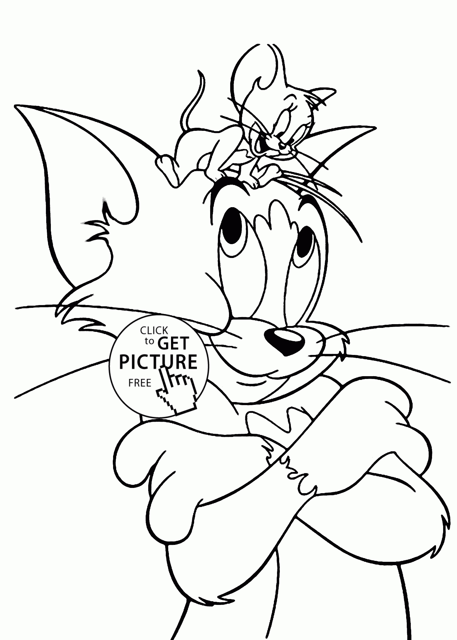Tom And Jerry Coloring Pages For Kids, Printable Free - Free Printable Tom And Jerry Coloring Pages