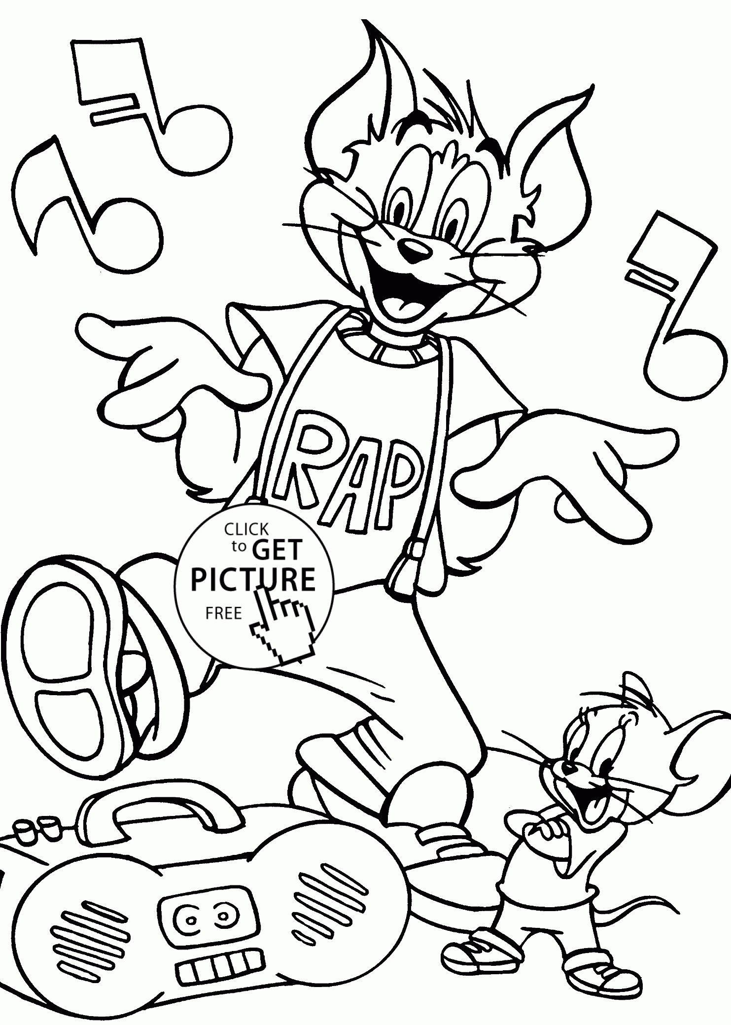 Tom And Jerry Dance Coloring Pages For Kids, Printable Free - Free Printable Tom And Jerry Coloring Pages