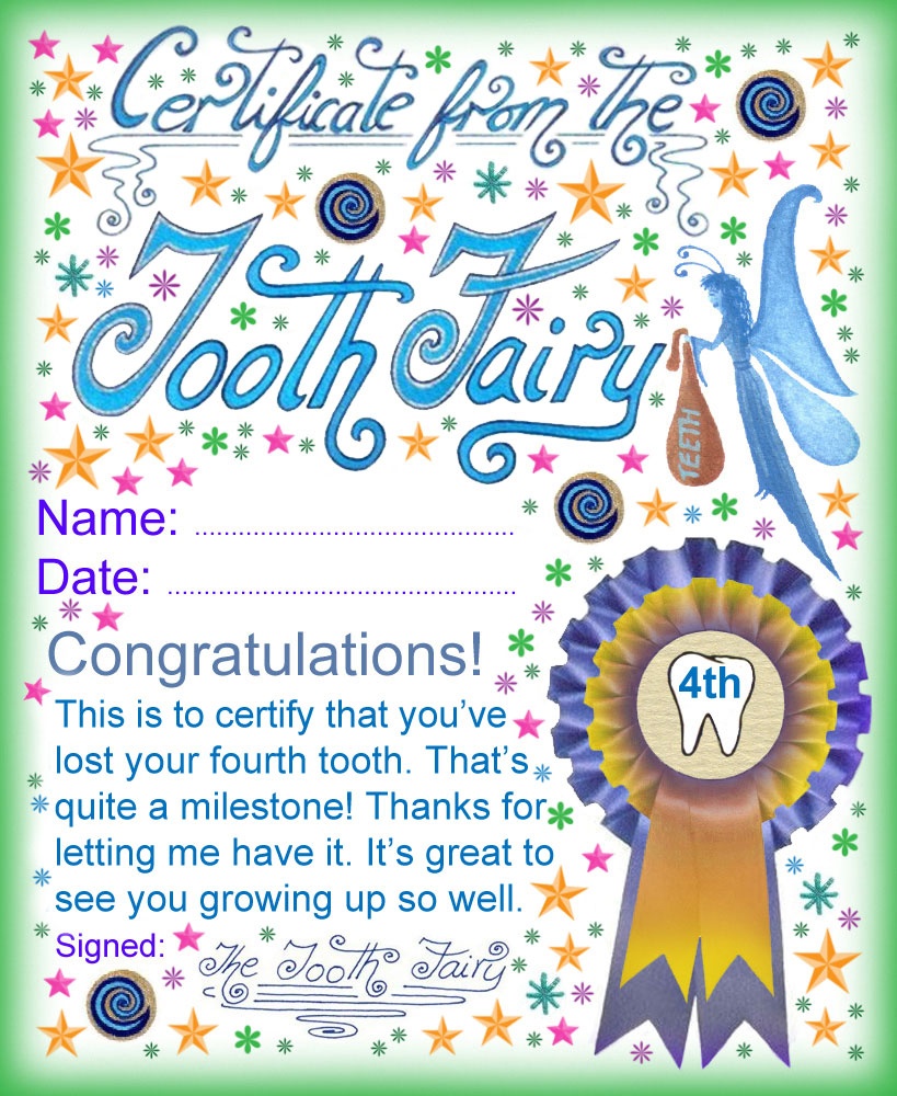 Free Printable Tooth Fairy Certificate Free Printable Templates