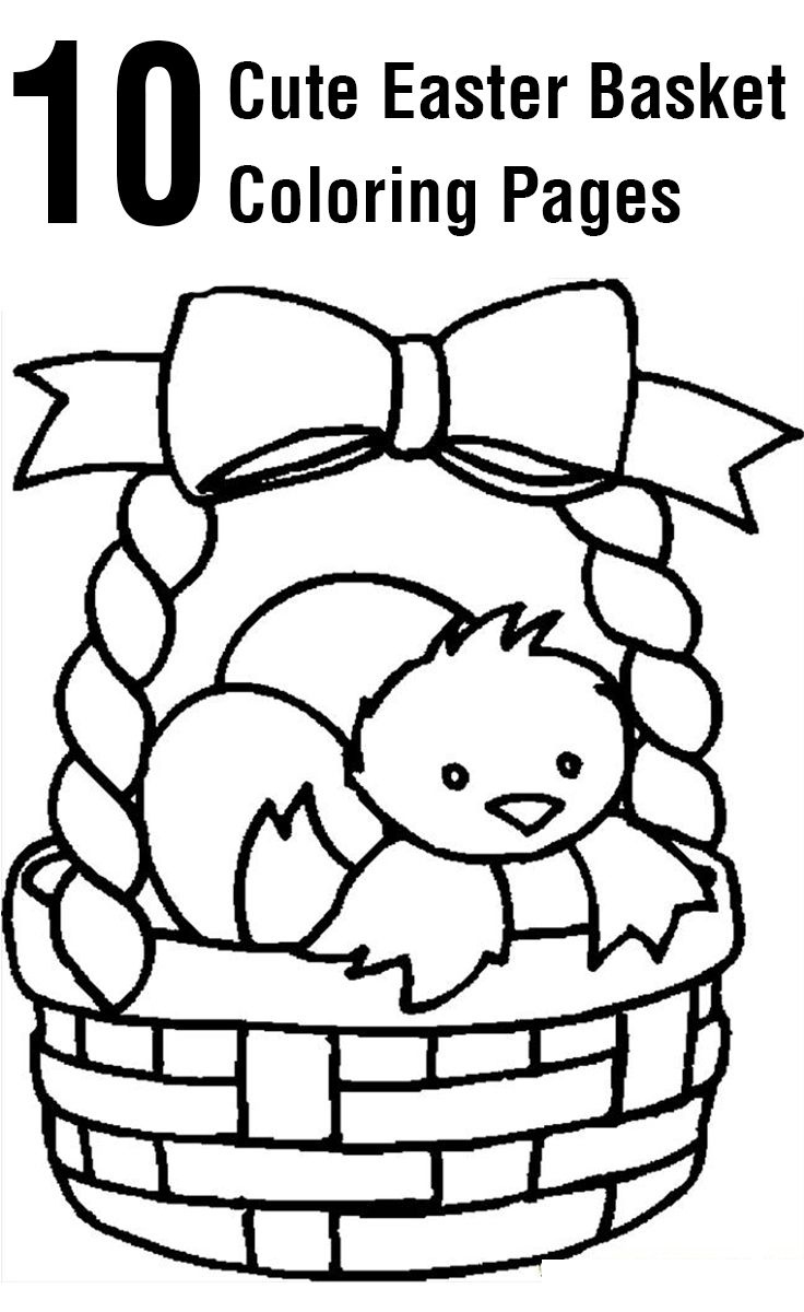 Top 10 Free Printable Easter Basket Coloring Pages Online | Coloring - Free Printable Easter Coloring Pages For Toddlers