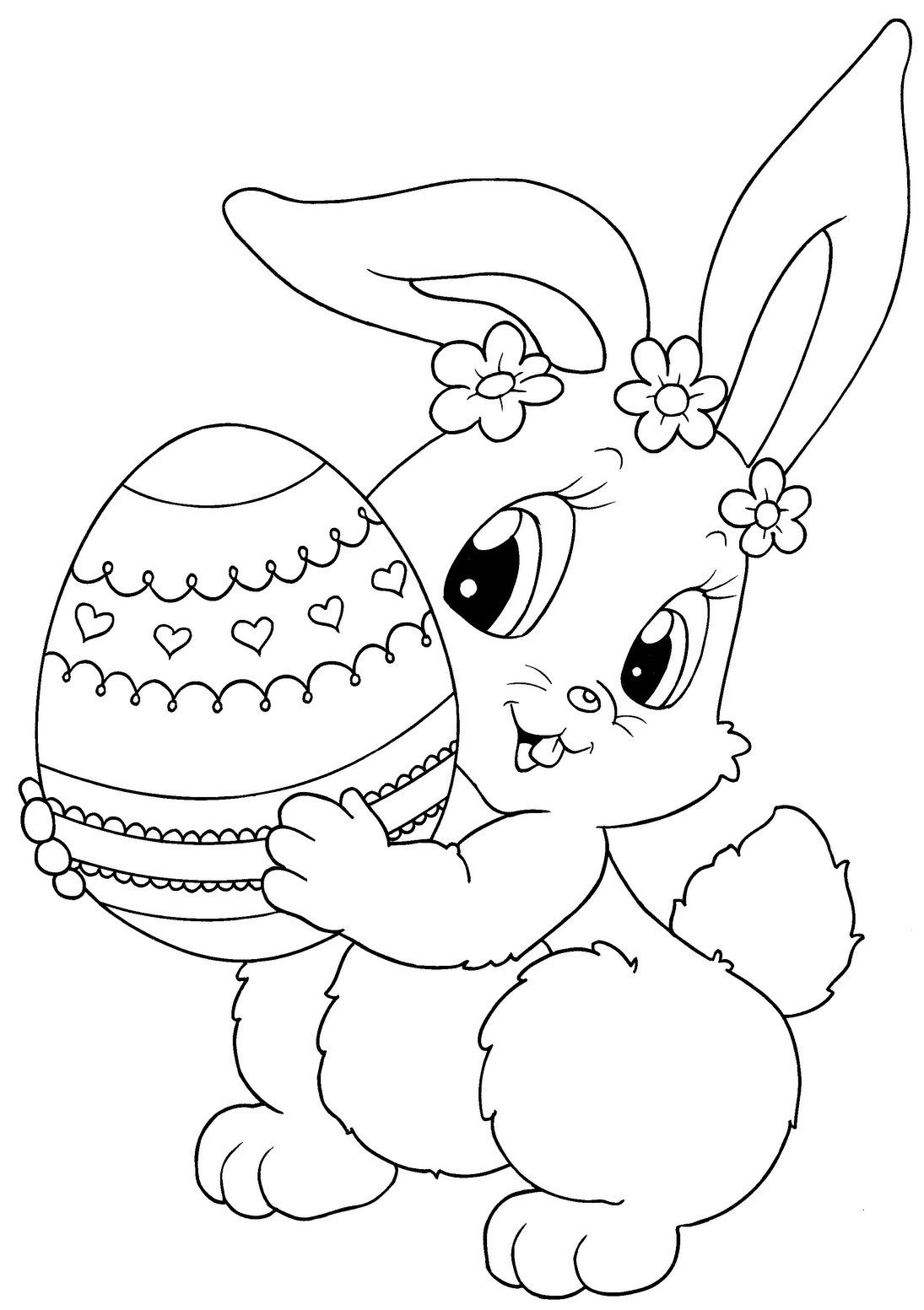Top 15 Free Printable Easter Bunny Coloring Pages Online | Зентангл - Free Printable Easter Coloring Pages