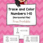 Trace And Color Number Pages Free Printable | Daycare Organization   Free Printable Learning Pages