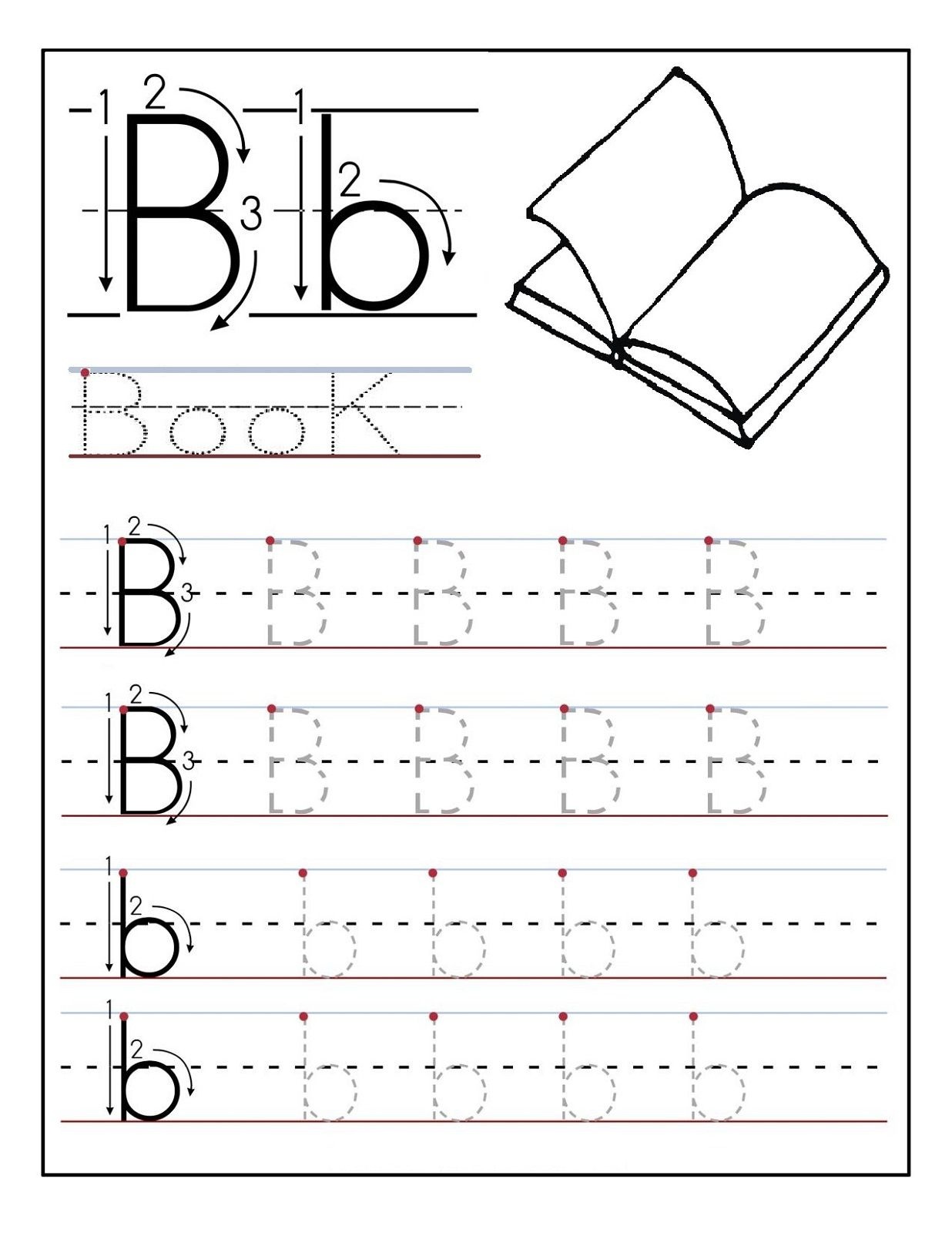 Traceable Letters Worksheet For Children Golden Age Activities - Free Printable Traceable Letters