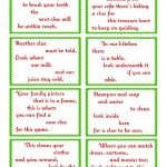Treasure Hunt Clue Cards   Page 1 | Elfoutfitters #elfoutfitters   Free Printable Christmas Treasure Hunt Clues