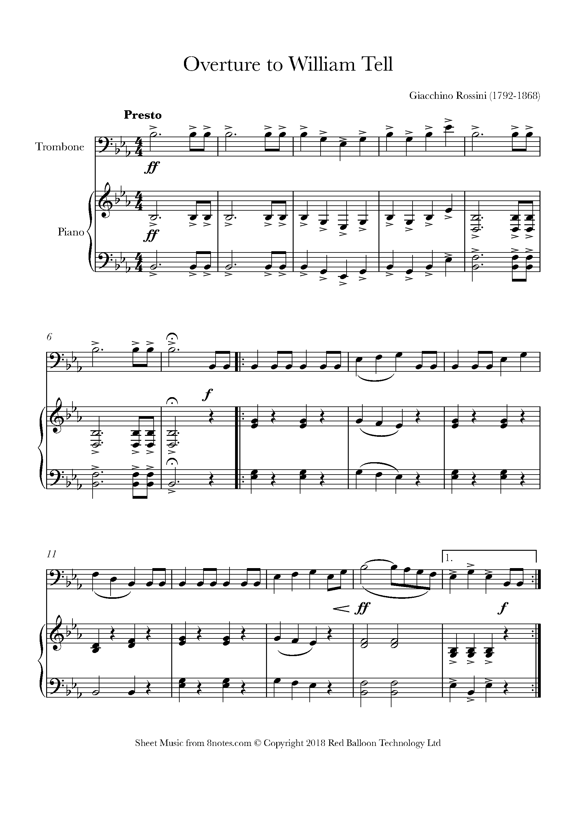 Trombone Christmas Sheet Music Free Printable – Festival Collections - Trombone Christmas Sheet Music Free Printable