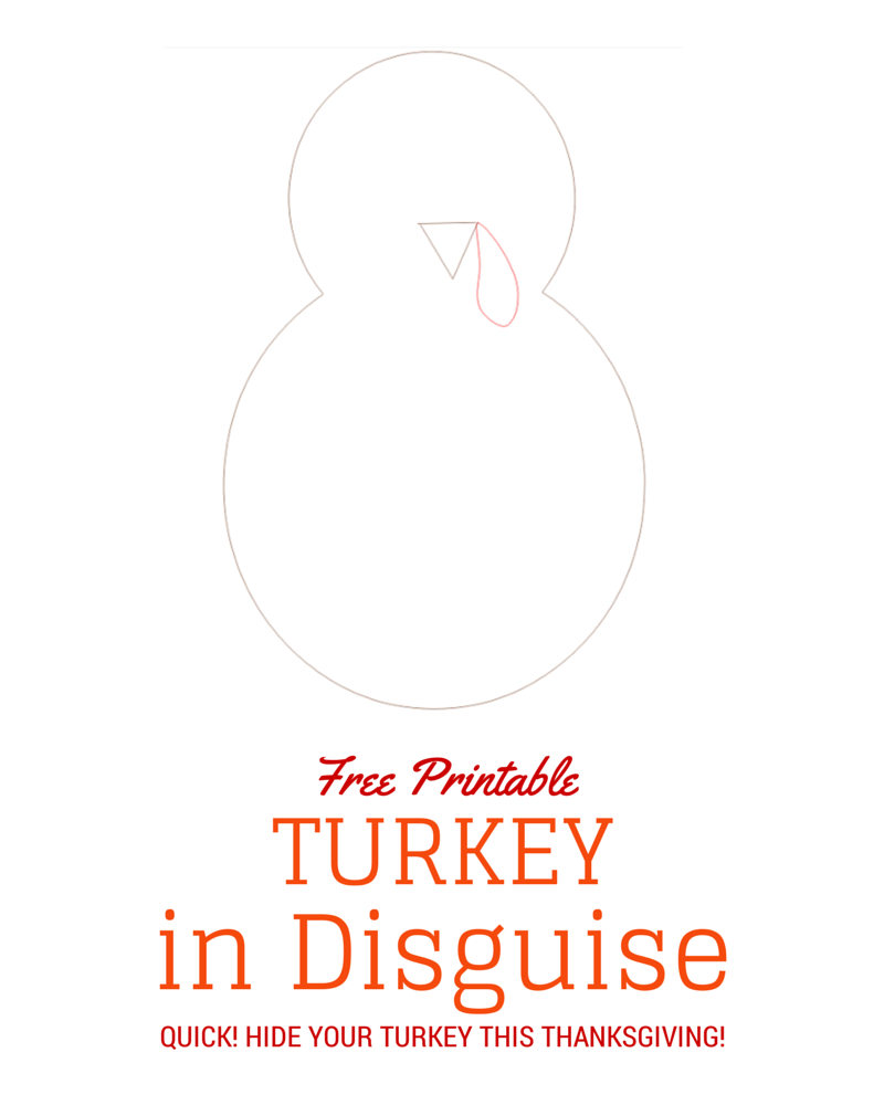Turkey In Disguise Free Printable Template | Kid Blogger Network - Free Turkey Cut Out Printable