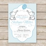 Twin Elephant Baby Shower Guest Book Printable   Aspen Jay   Free Printable Twin Baby Shower Invitations