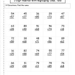 Two Digit Addition Worksheets   Free Printable Two Digit Addition Worksheets
