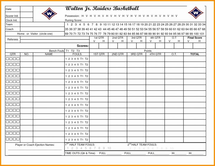 Free Printable Softball Stat Sheets