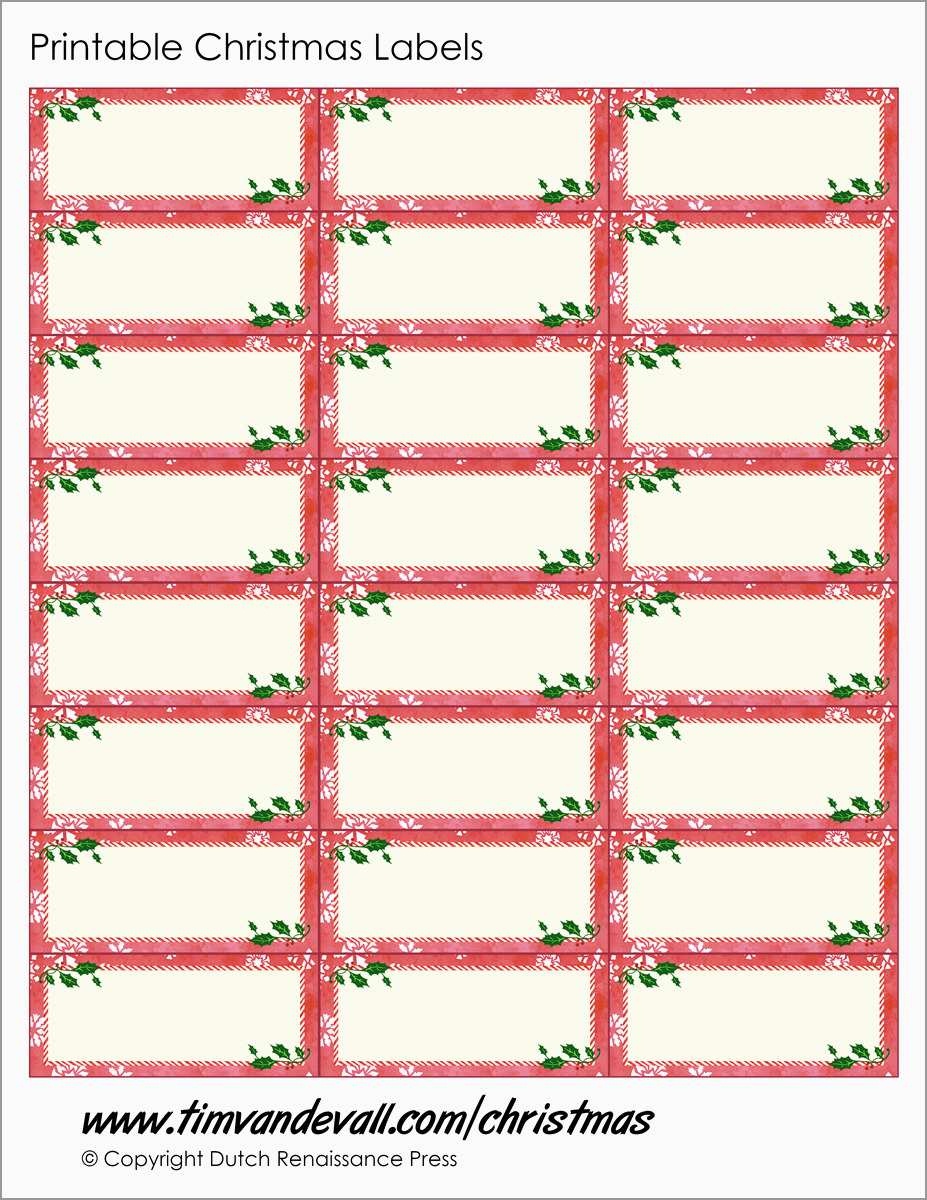 Unique Christmas Labels Free Printable Templates | Best Of Template - Christmas Labels Free Printable Templates