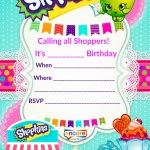 Updated   Free Printable Shopkins Birthday Invitation Template   Shopkins Banner Printable Free
