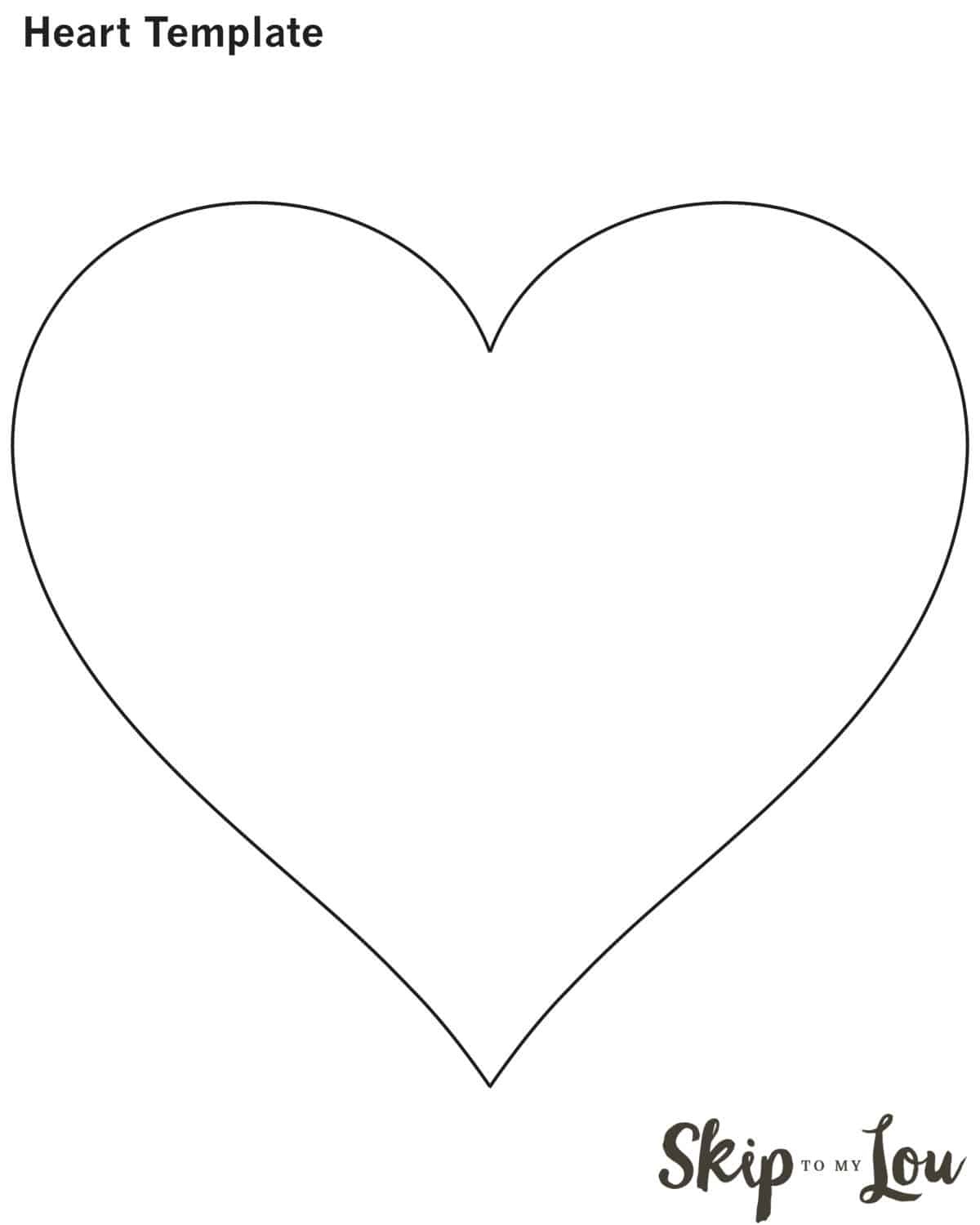 Valentine Heart Attack Idea With Free Printable Heart Template - Free Printable Valentine&amp;#039;s Day Stencils