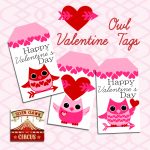 Valentine Owl Printable Tags {Free Printable} | Valentine's Day   Free Printable Valentine&#039;s Day Stencils