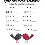 Valentine's Day Math Simple Addition Worksheet | Squarehead Teachers   Free Printable Valentine Math Worksheets