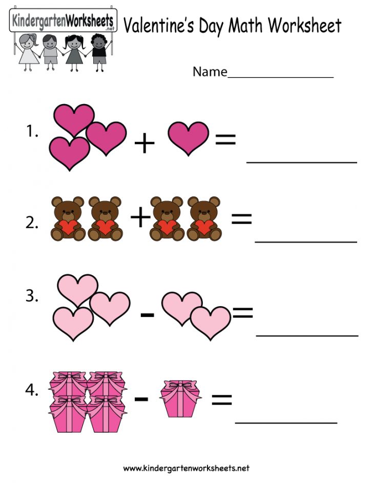 Free Printable Valentine Math Worksheets