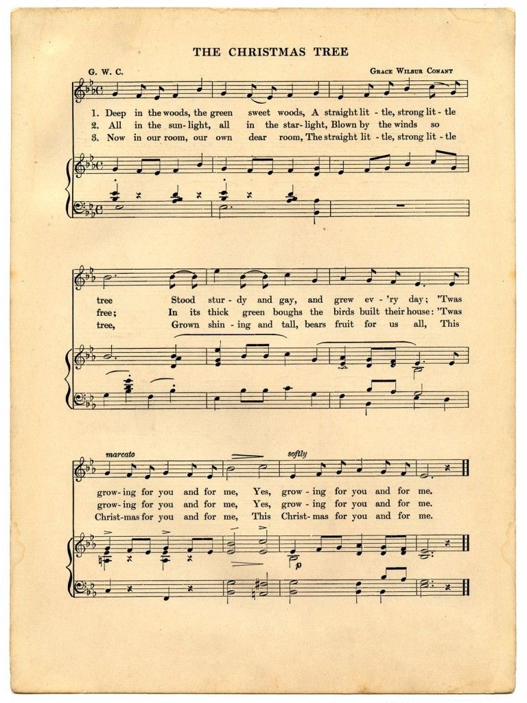Vintage Christmas Sheet Music Printable | Free Printables - Christmas Carols Sheet Music Free Printable
