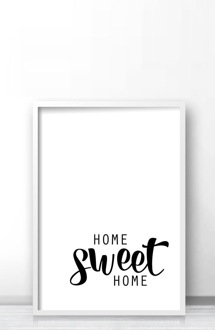 Wall Art Print Home Sweet Home, Instant Download Printable Art - Free Printable Artwork For Home